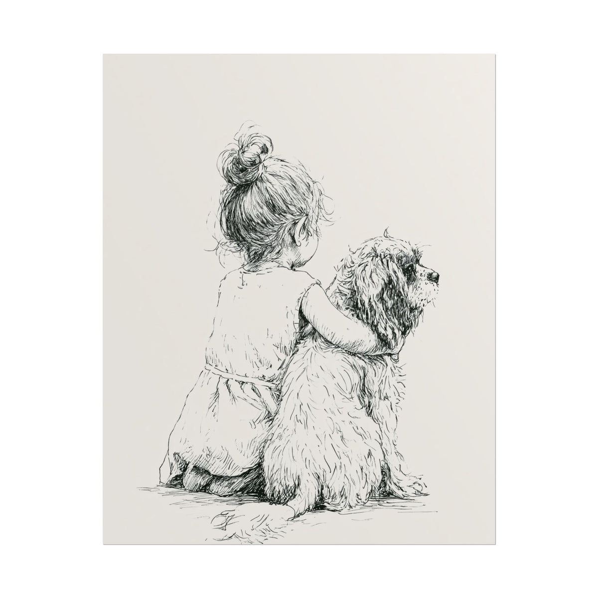 Girl & Cockapoo