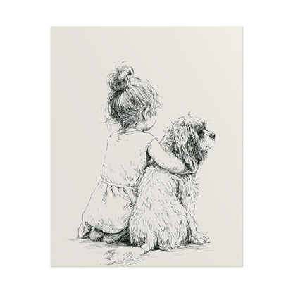 Girl & Cockapoo