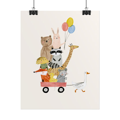 Woodland Animal Wagon Parade