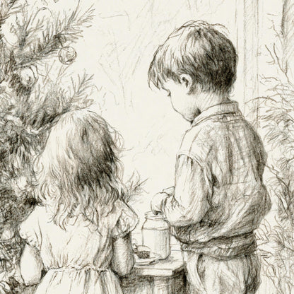 Christmas Milk and Cookies Print
