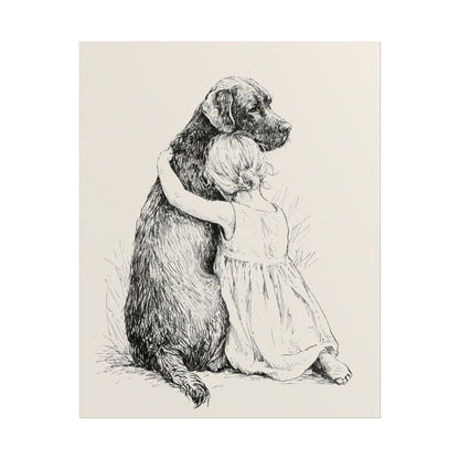 Girl & Black or Chocolate Lab