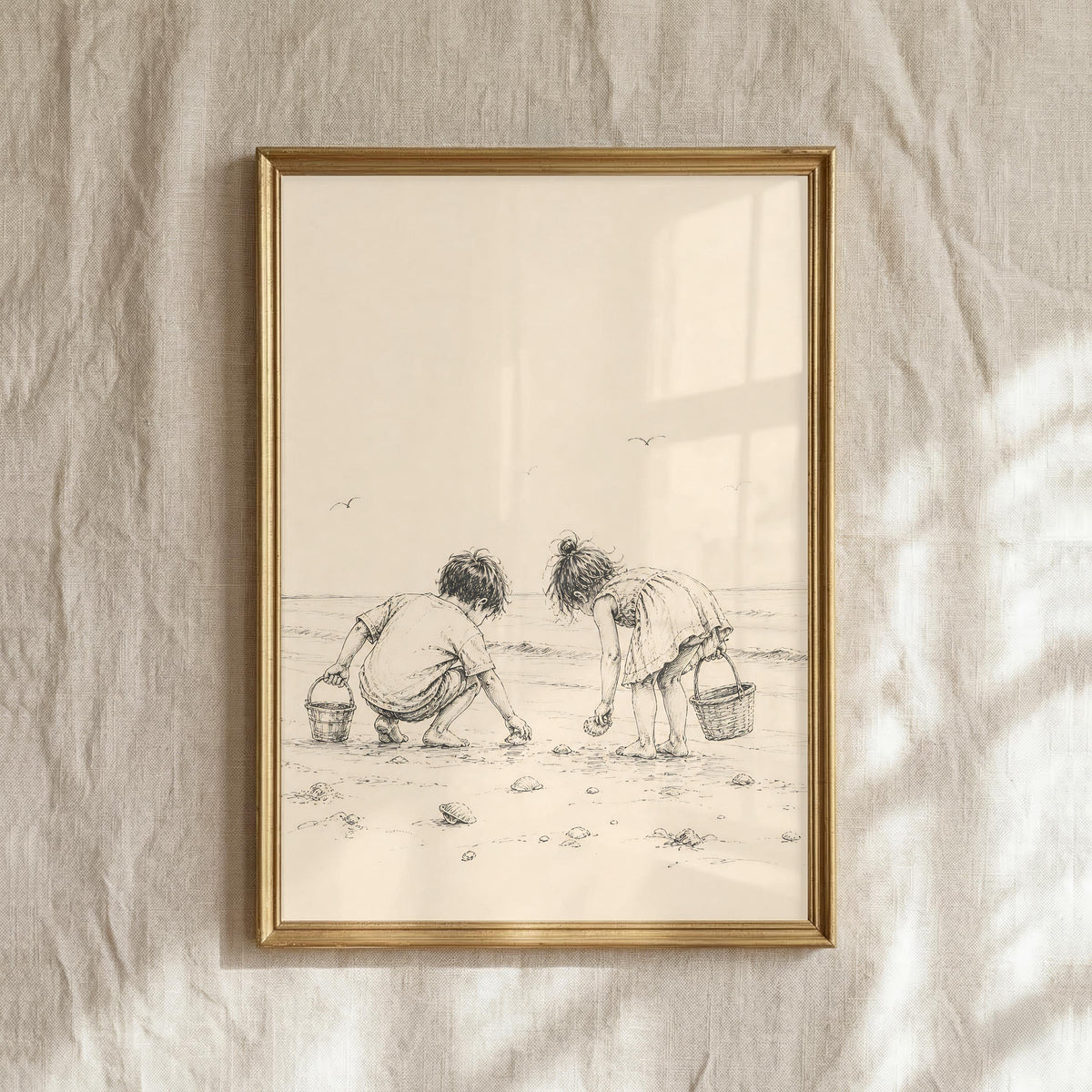 Siblings at the Beach