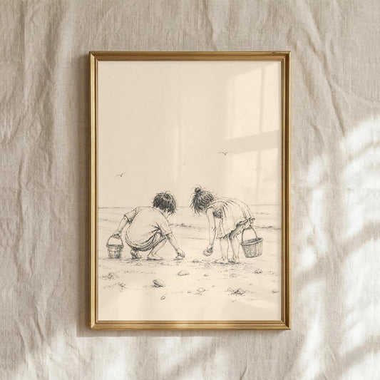 Siblings at the Beach