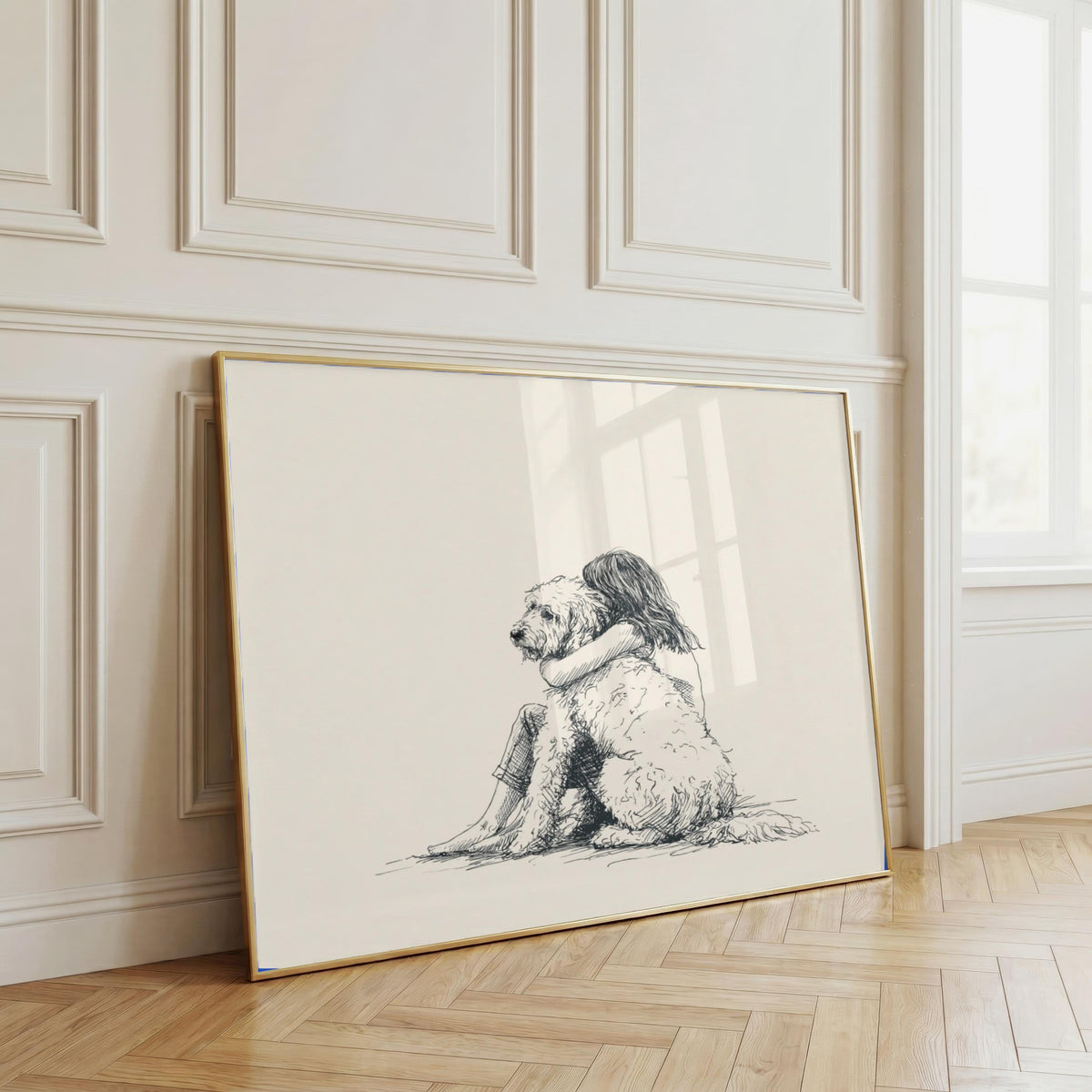 Girl & Goldendoodle