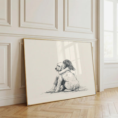Girl & Goldendoodle