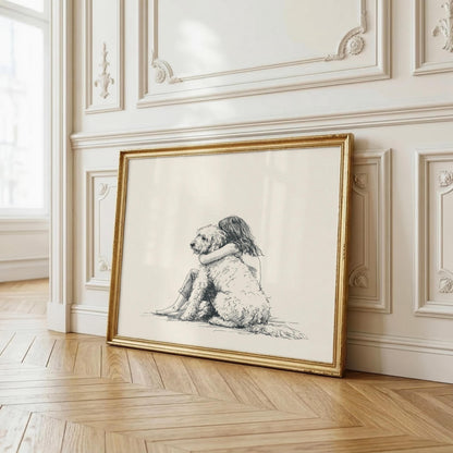 Girl & Goldendoodle