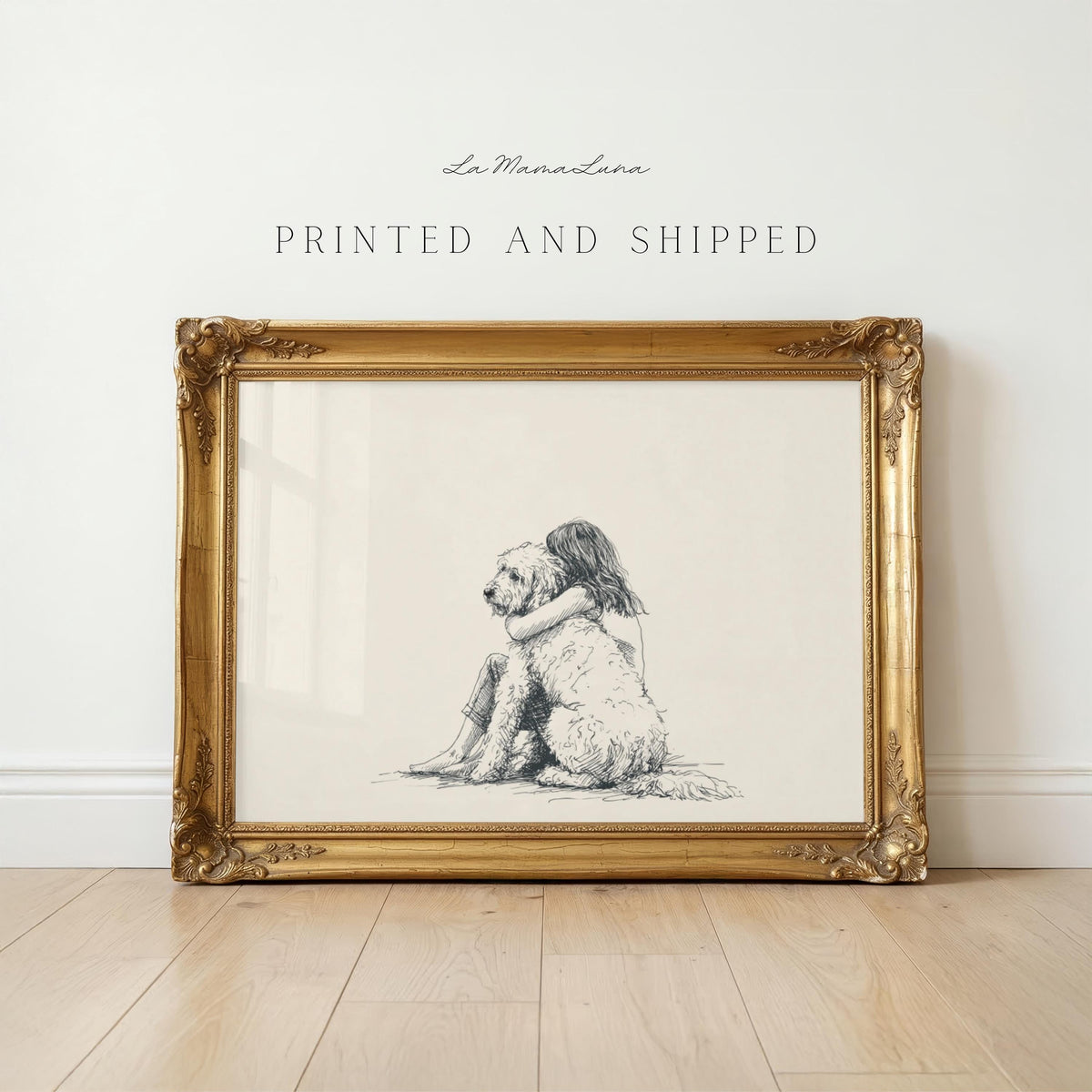 Girl & Goldendoodle