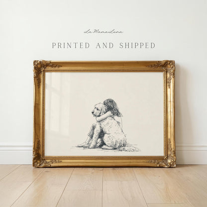 Girl & Goldendoodle