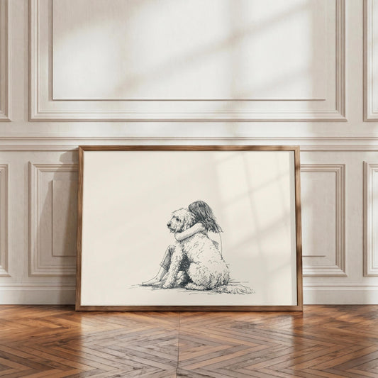 Girl & Goldendoodle