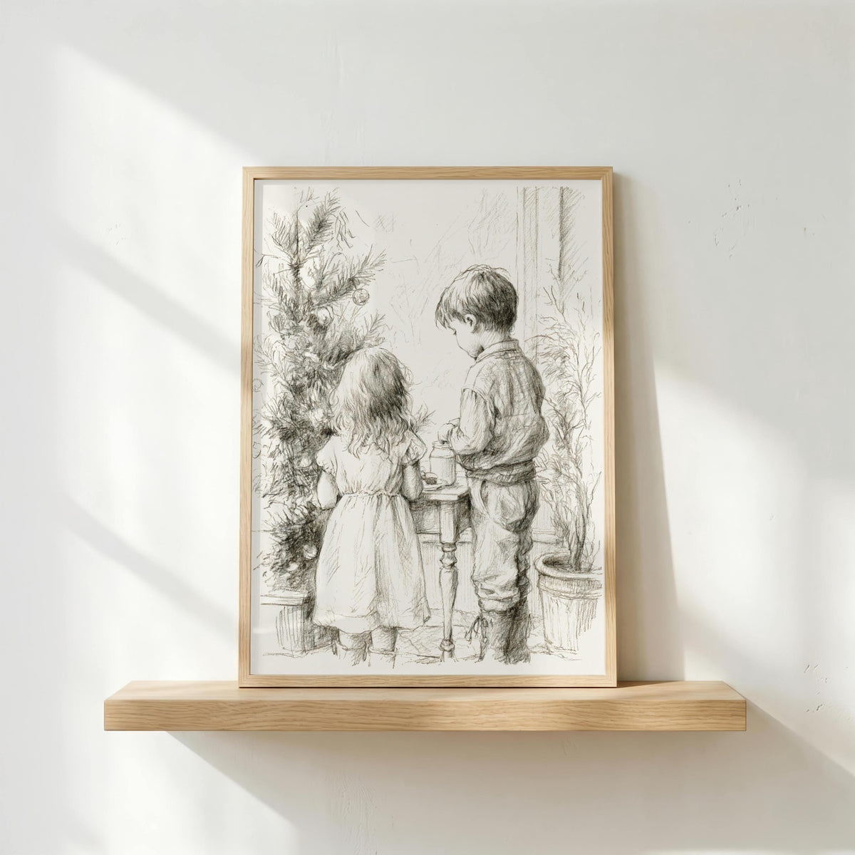 Christmas Milk and Cookies Print