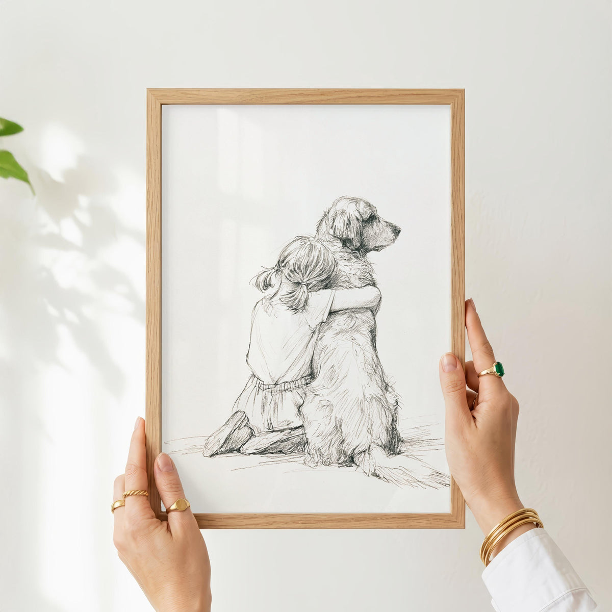 Girl and Golden Retriever