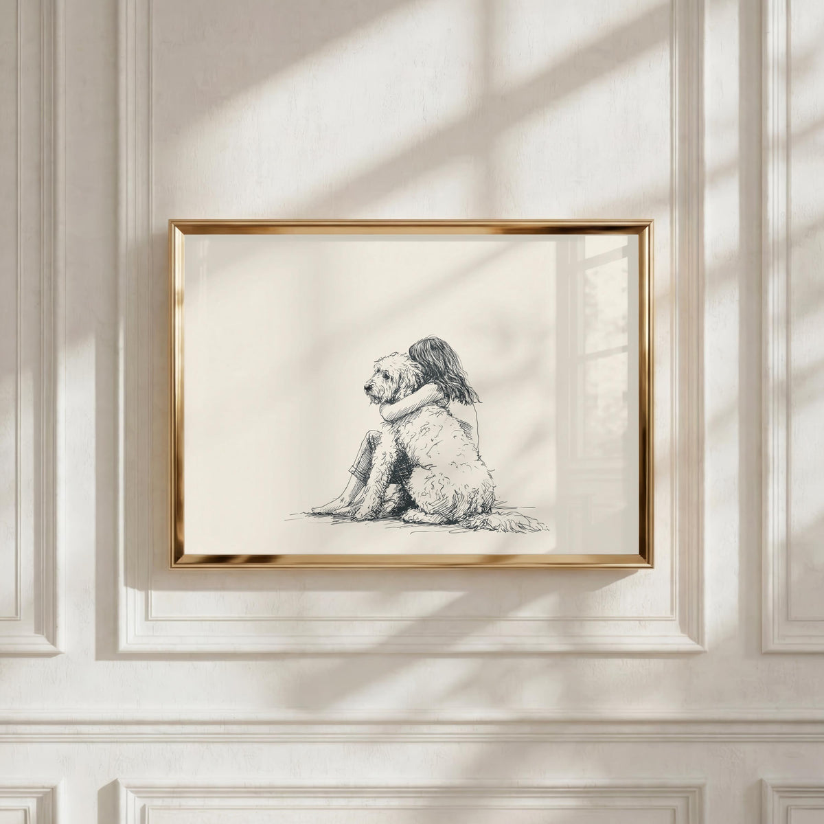 Girl & Goldendoodle