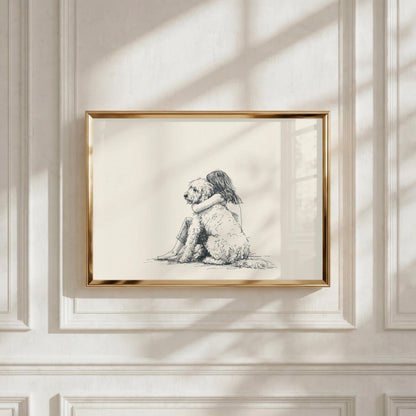 Girl & Goldendoodle