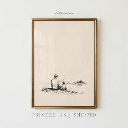 Father and Son Fishing