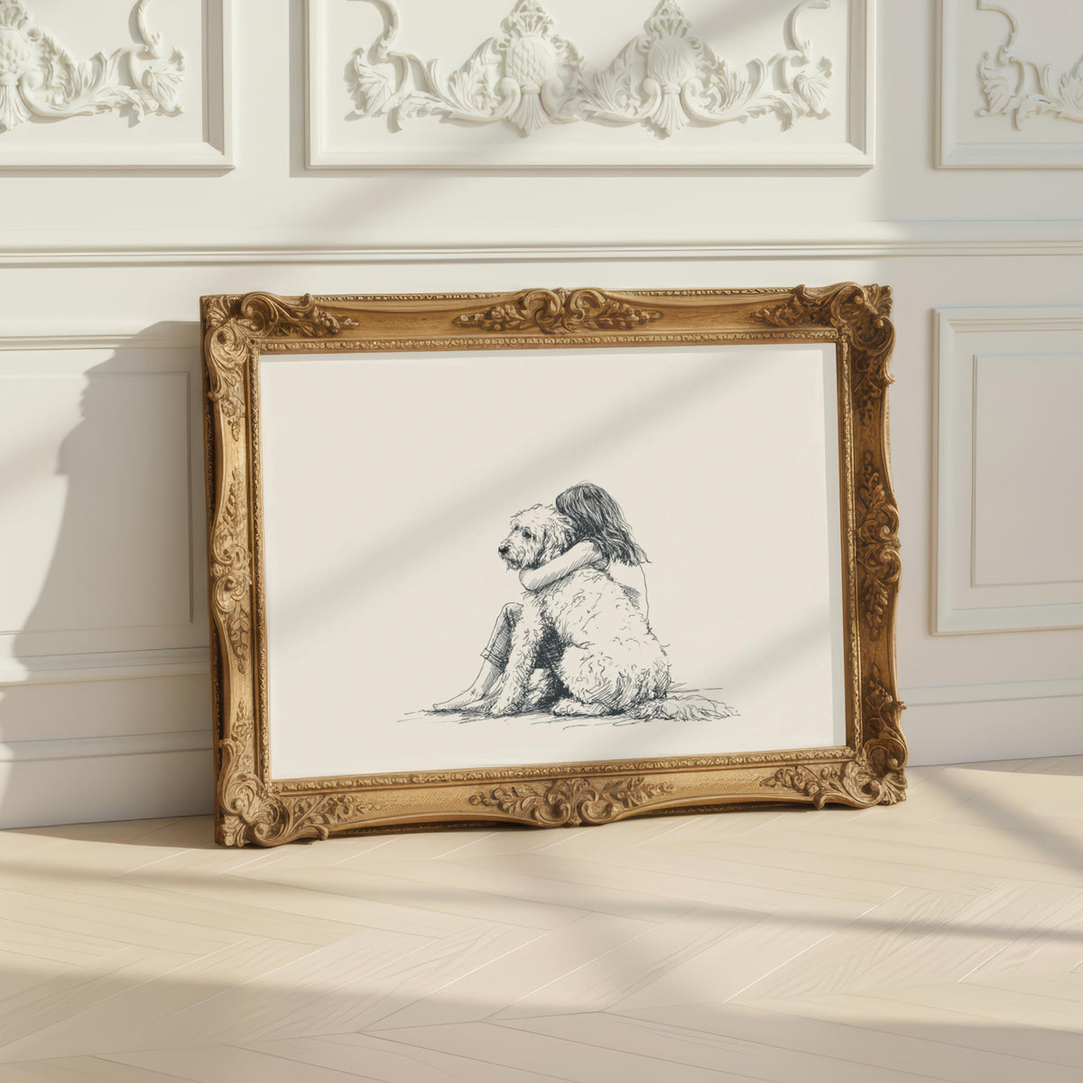 Girl & Goldendoodle