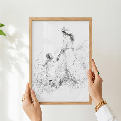 Mother Daughter Wall Art