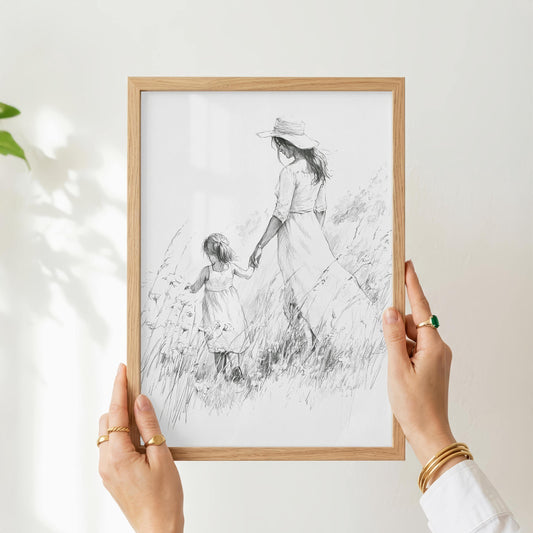 Mother Daughter Wall Art