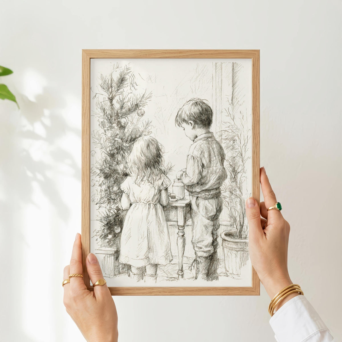 Christmas Milk and Cookies Print