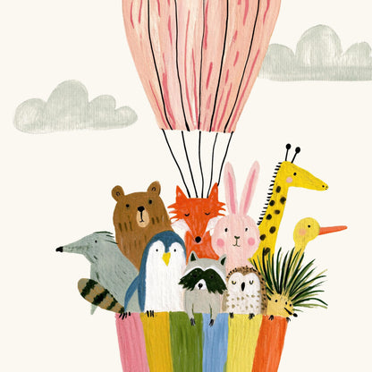 Woodland Animal Hot Air Balloon