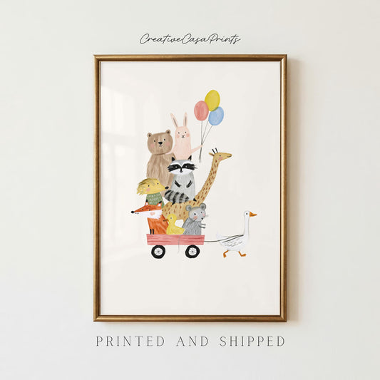 Woodland Animal Wagon Parade
