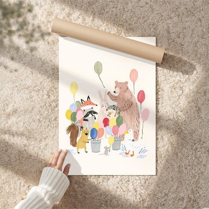 Woodland Balloon Party