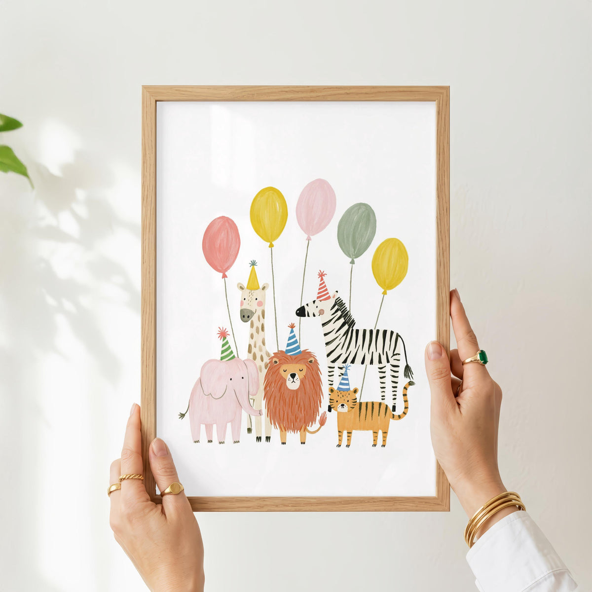 Colorful Safari Birthday Animals