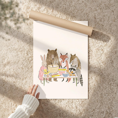Woodland Animals Baking Party