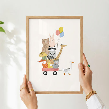 Woodland Animal Wagon Parade