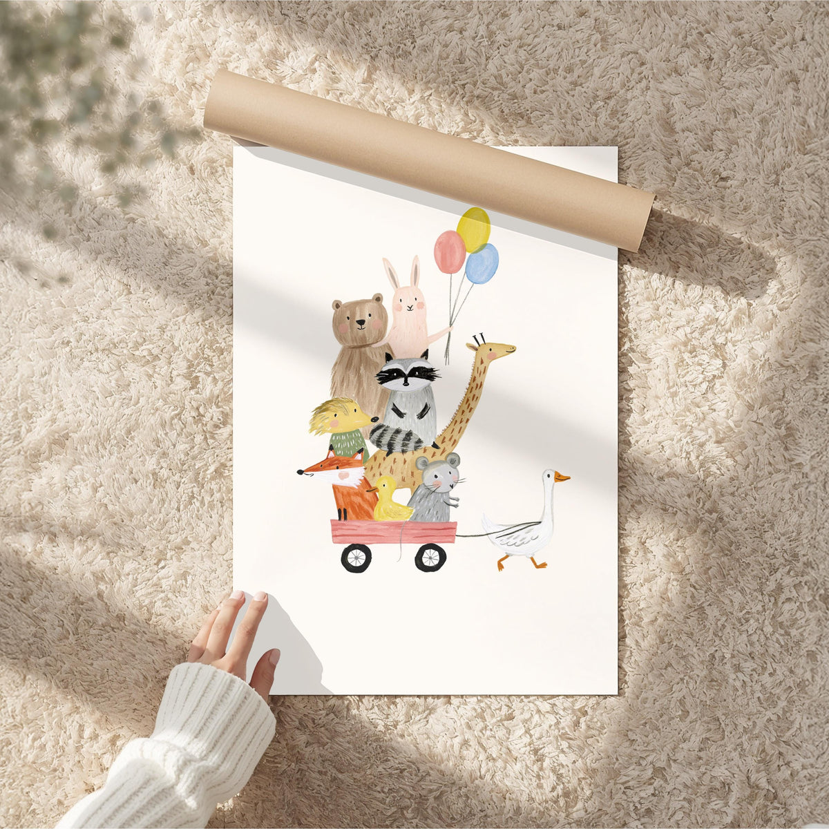 Woodland Animal Wagon Parade