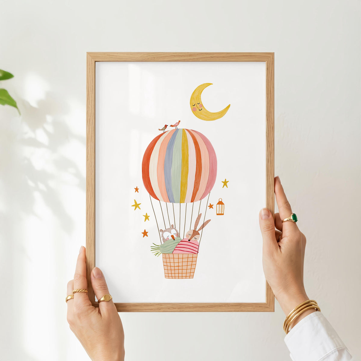 Woodland Sleepy Hot Air Balloon