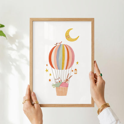 Woodland Sleepy Hot Air Balloon