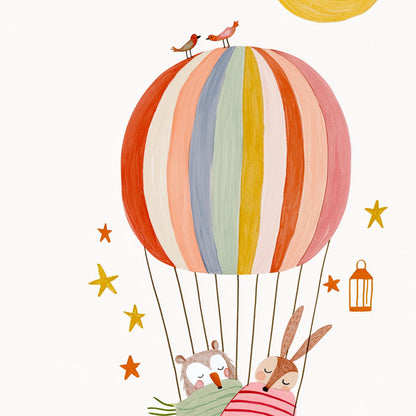 Woodland Sleepy Hot Air Balloon
