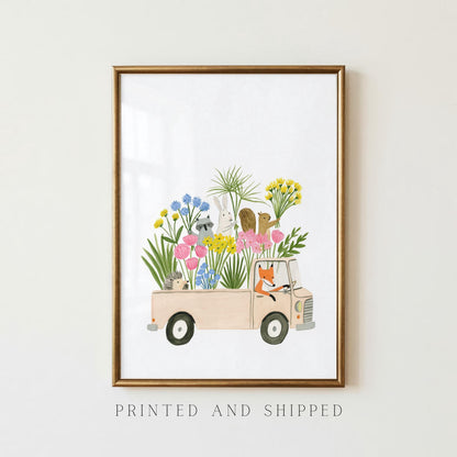 Woodland Animal Flower Truck