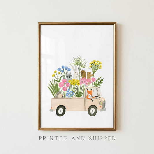 Woodland Animal Flower Truck