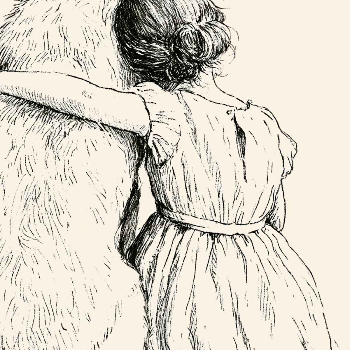 Girl and Labrador