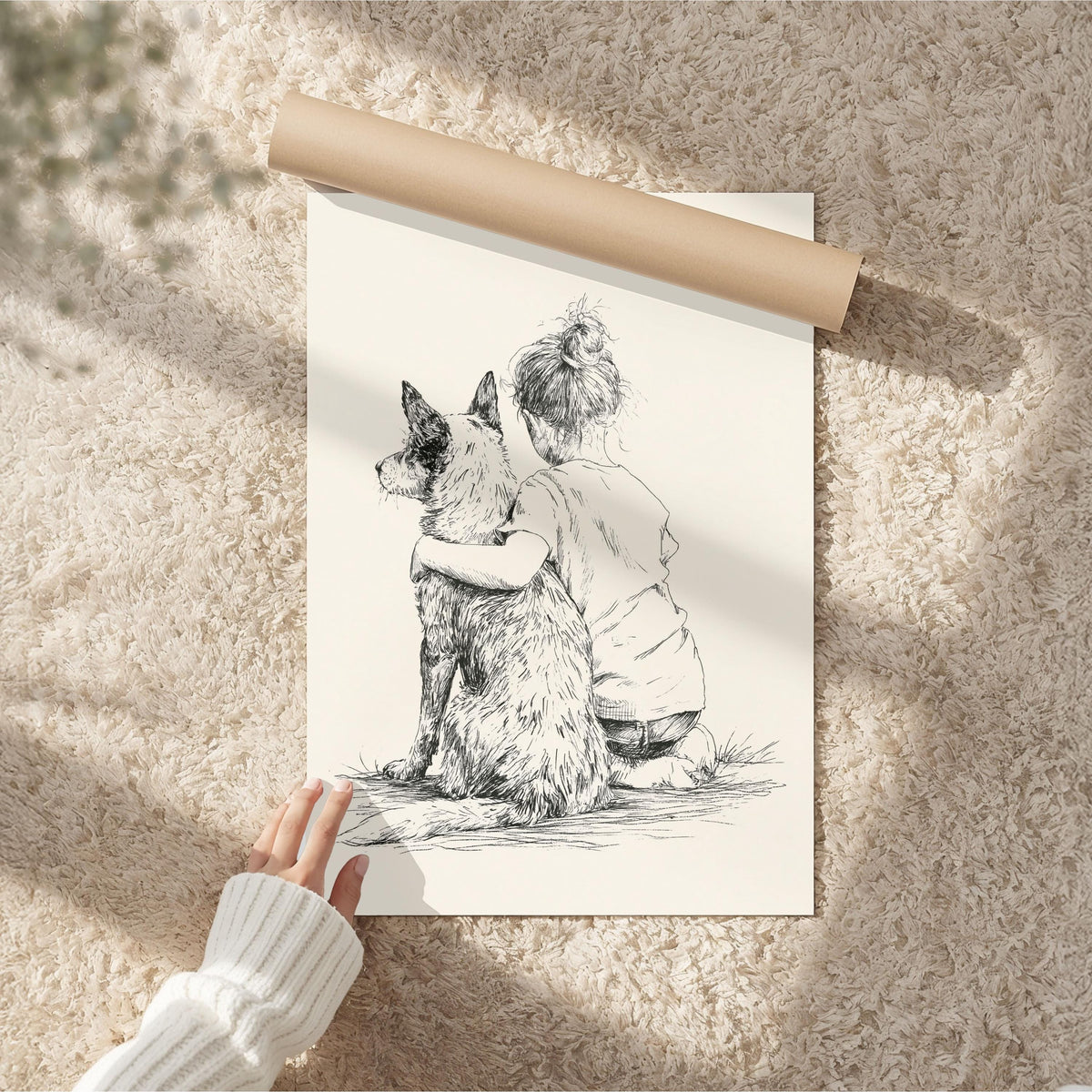 Girl & Cattle Dog