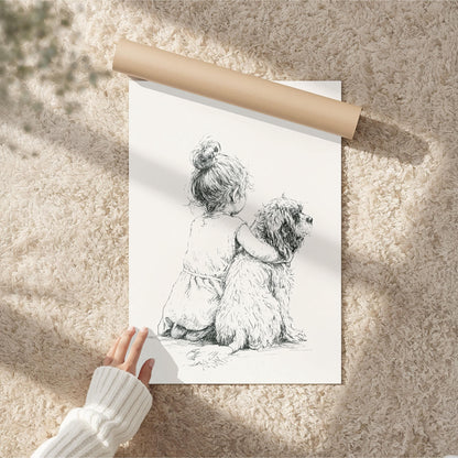 Girl & Cockapoo