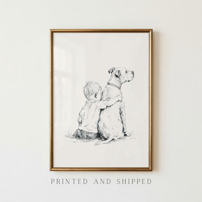 Boy & Pit Bull