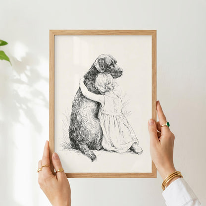 Girl & Black or Chocolate Lab